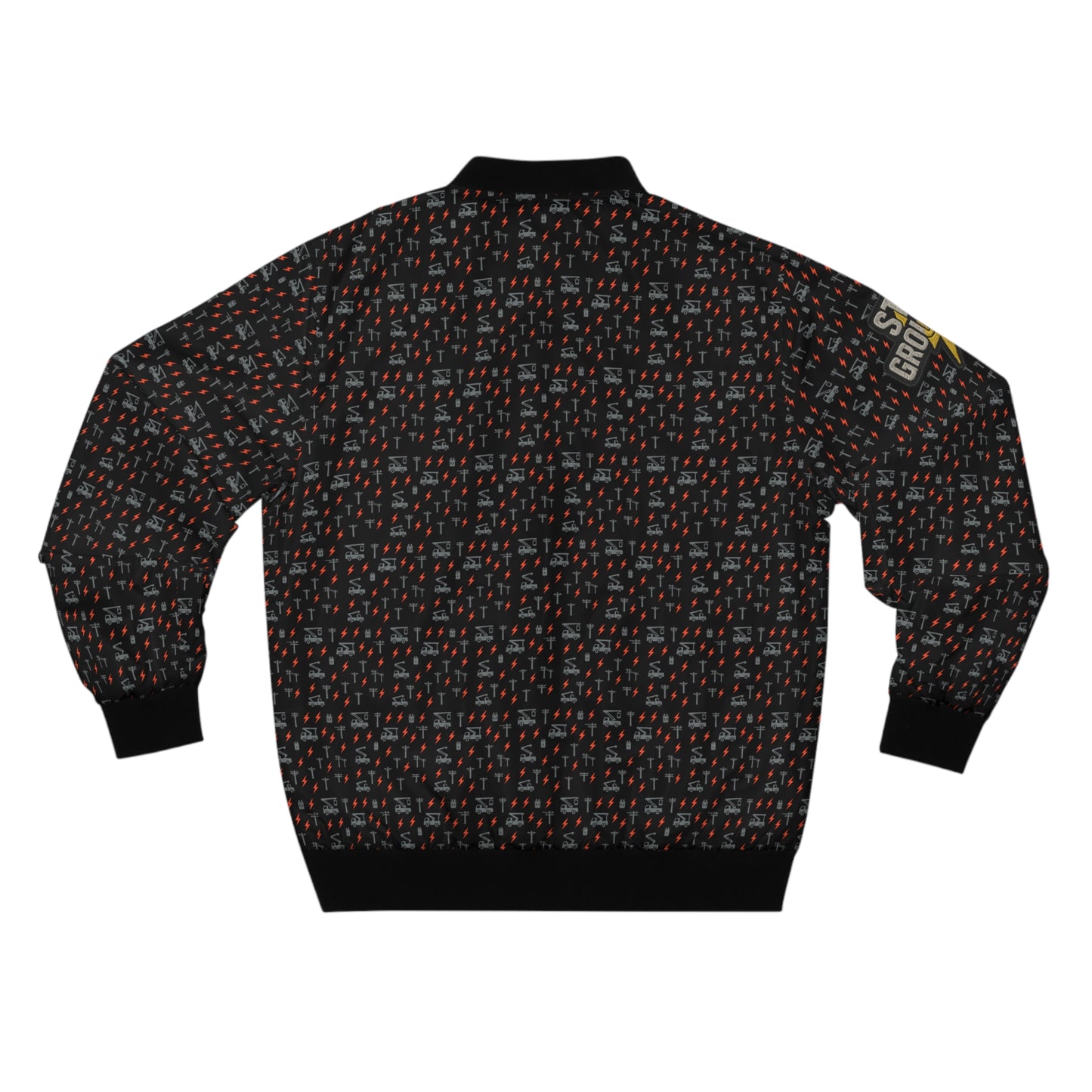 Amped Up “Stay Grounded” Bomber Jacket – Bucket Truck Edition