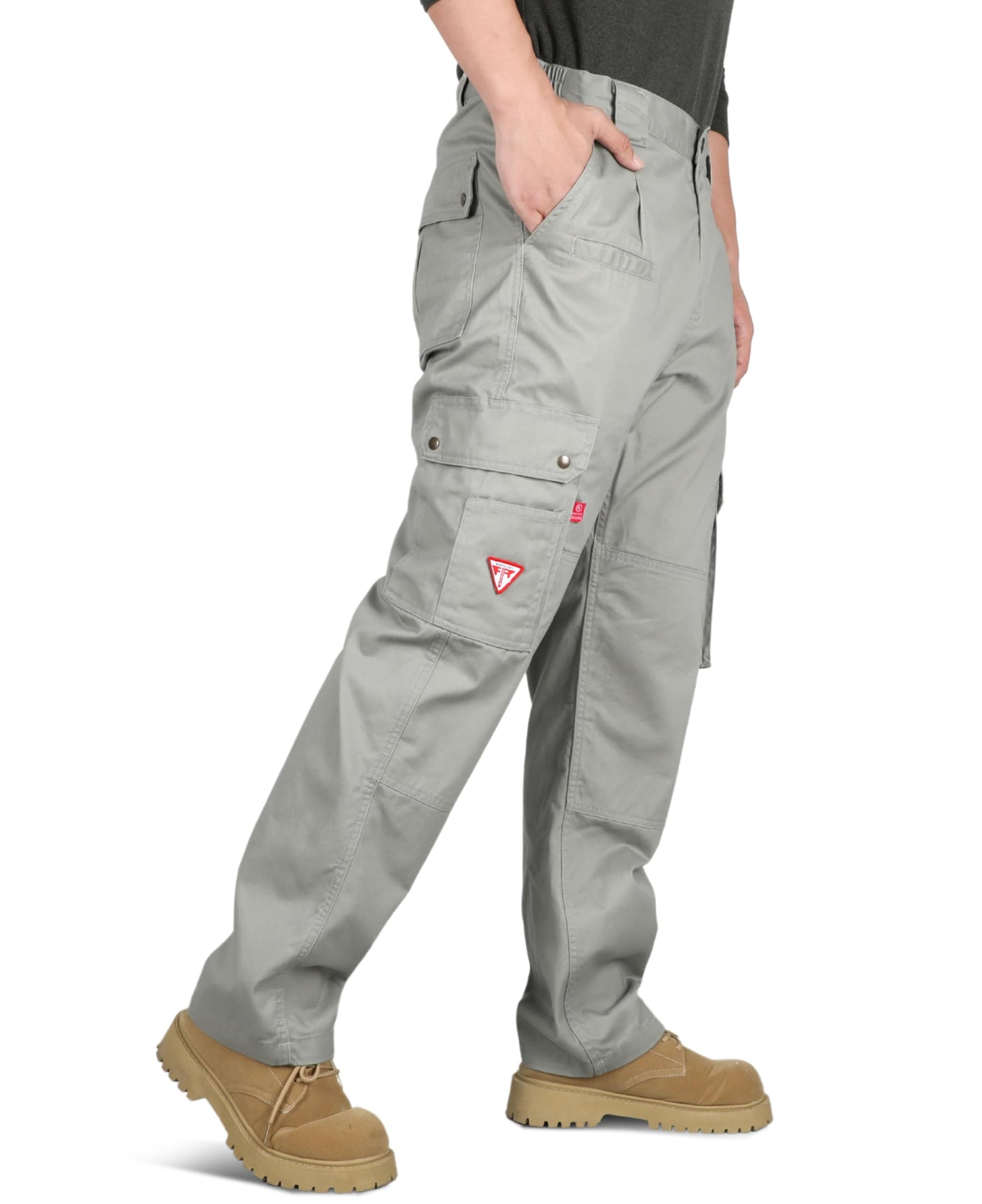 TICOMELA FR Pants for Men Flame Resistant Pants 7.5oz Lightweight (9 Pockets) Multi-Pocket Pants