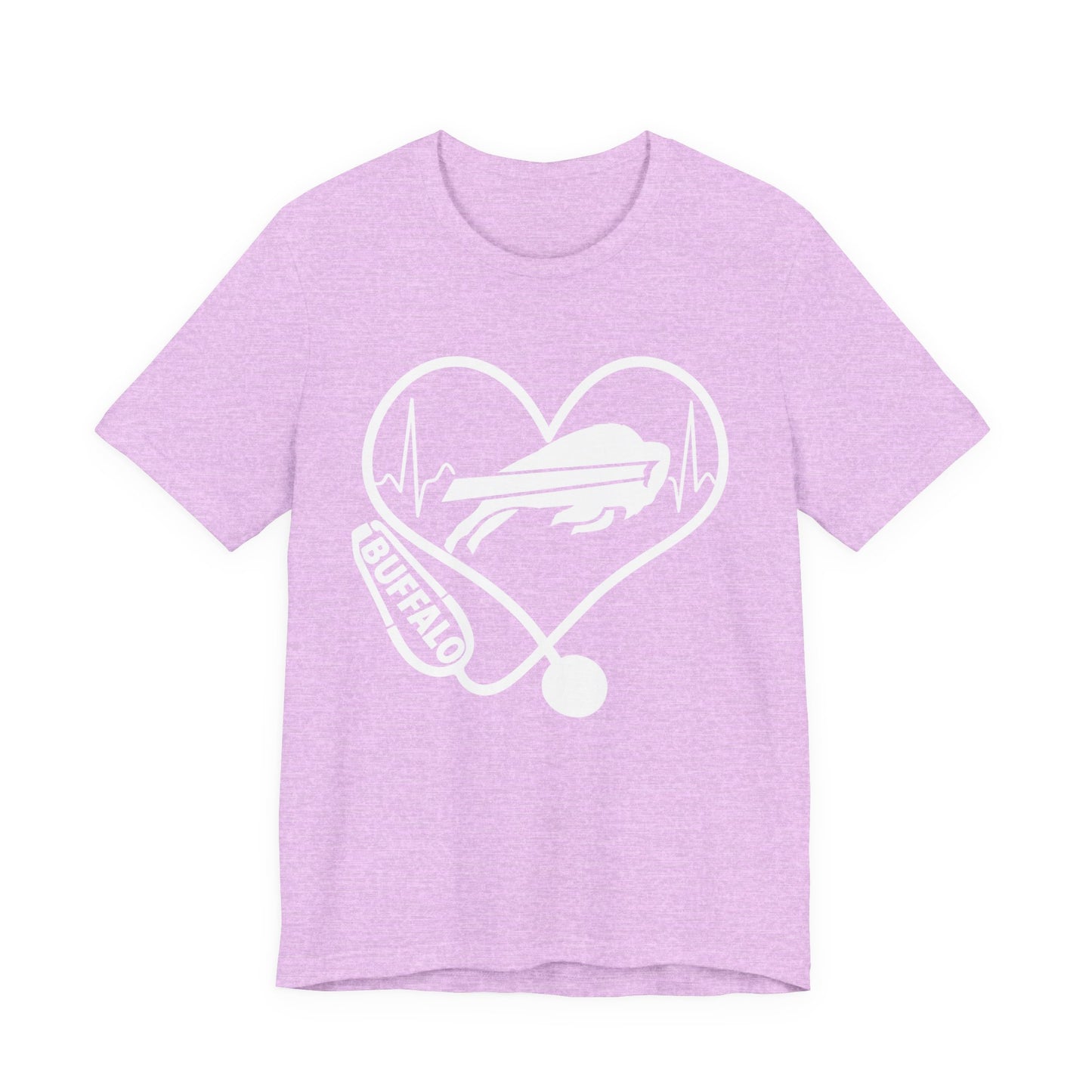 Buffalo Bills Heartbeat Unisex Tee, Casual Fashion, Gift for Buffalonians, Heartbeat T-shirt, City Pride Wear