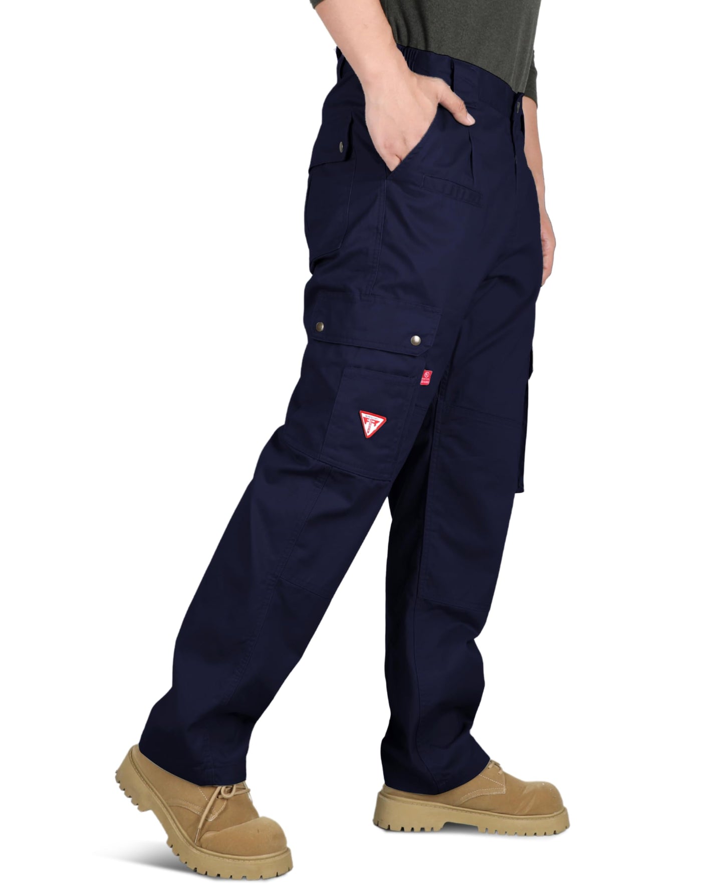 TICOMELA FR Pants for Men Flame Resistant Pants 7.5oz Lightweight (9 Pockets) Multi-Pocket Pants