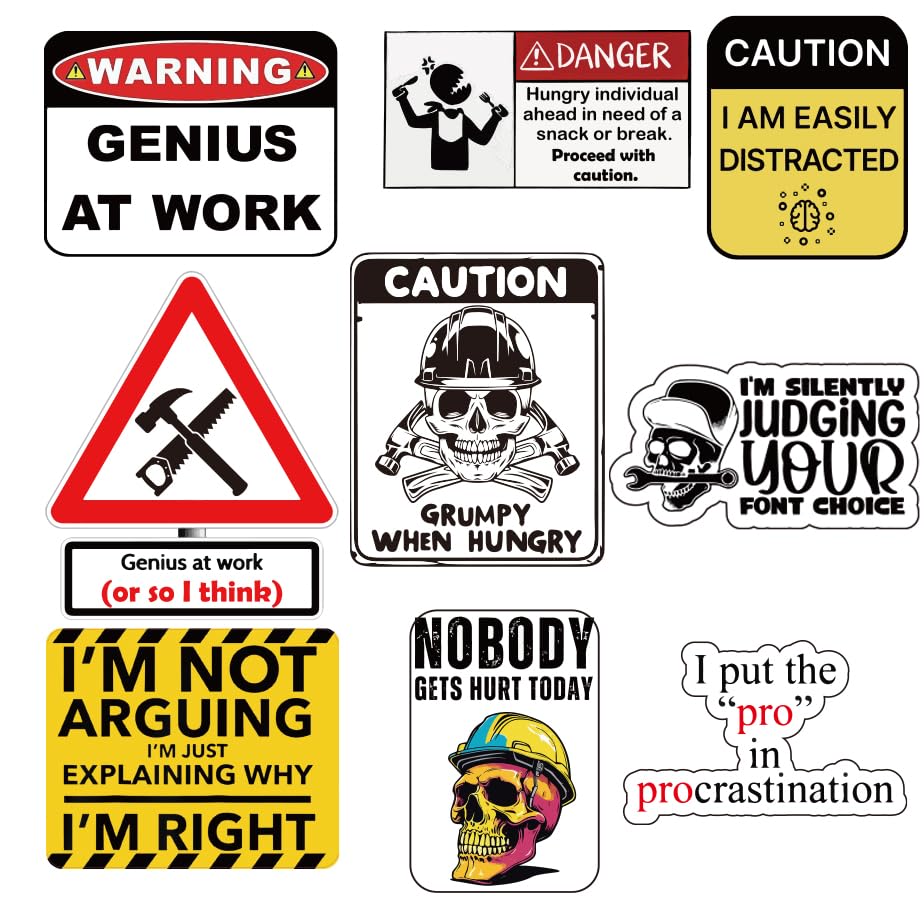 320pcs Funny Hardhat Sticker Bulk- Hard Hat Decals for Tools,Helmet, Water Bottle | Blue Collar Stickers for Adults, Ironworkers, Linemen, Oilfield Workers, and Electricians