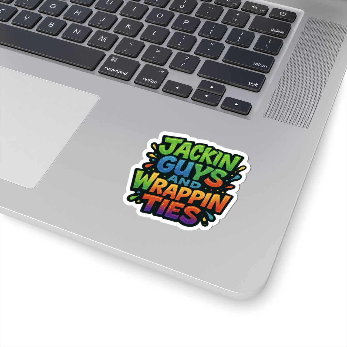 Lineman Hardhat Sticker- 'Jackin Guys and Wrappin Ties'