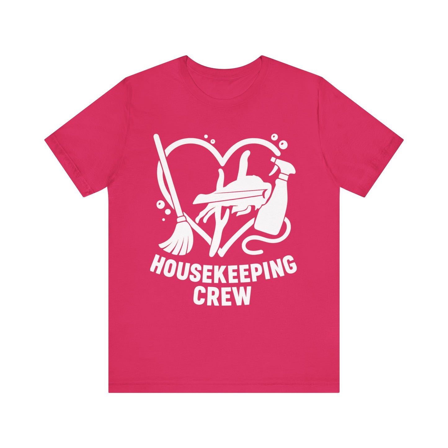 Buffalo Bills Housekeeping Crew Short Sleeve Tee - Love for Cleaners, Gift for Maids, Cleaning Team Shirt, Housekeeper Apparel, Funny Home Worker Tee