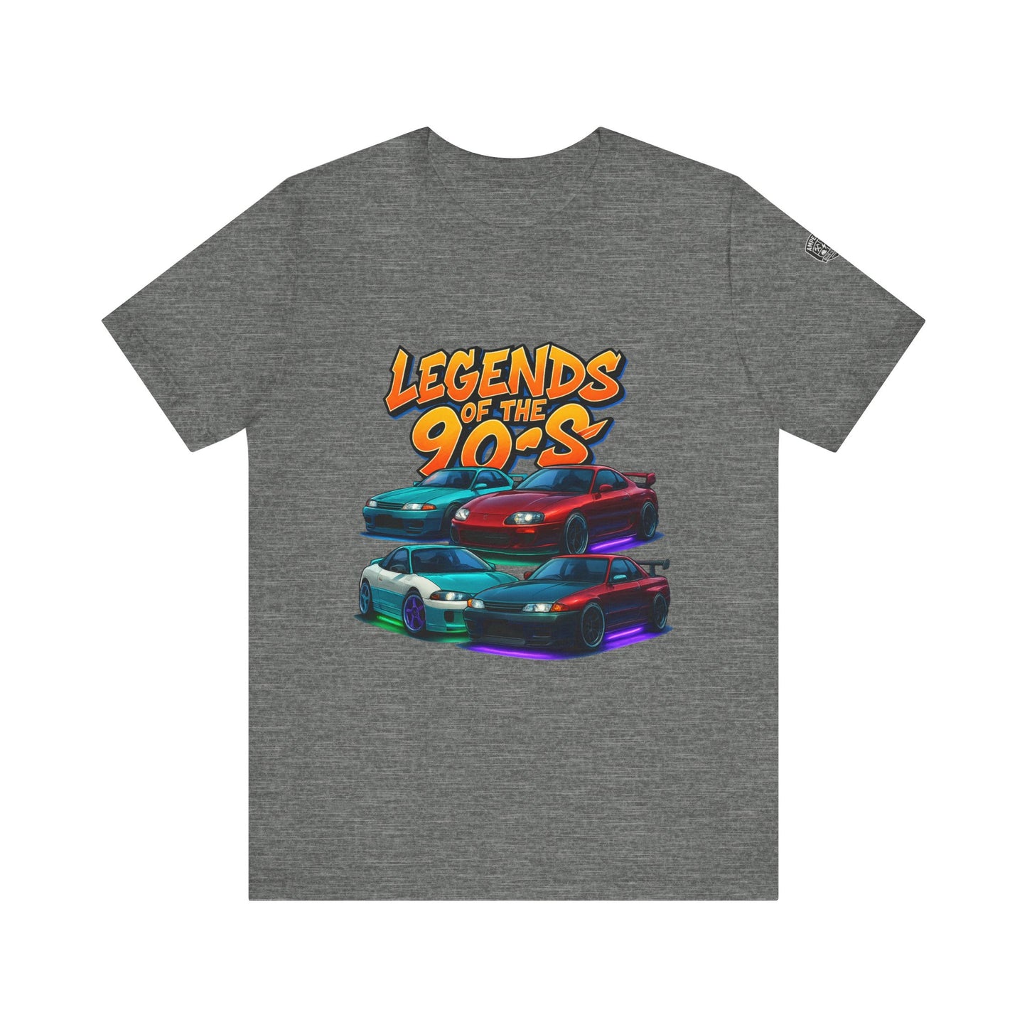 Legends of the 90's Unisex Tee - Retro Car Graphic Shirt, Perfect for 90's Nostalgia, Gift for Car Lovers, Vintage Apparel, Casual Wear