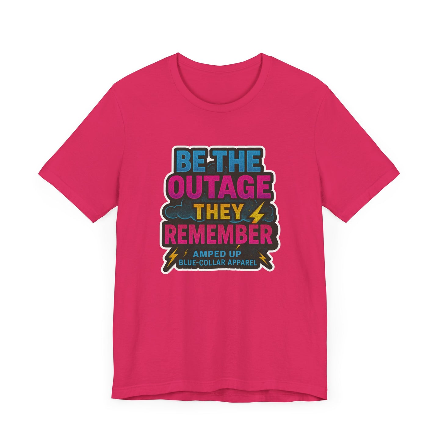 Amped Up Blue-Collar Unisex Jersey Tee - Perfect for Hard Workers