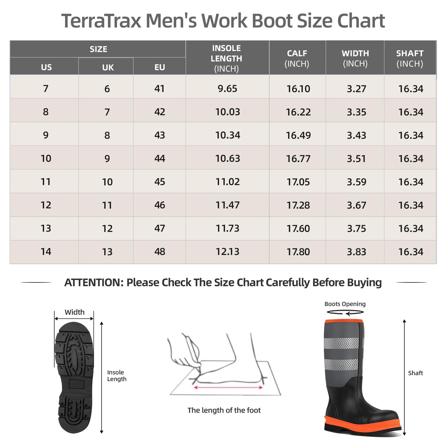 Men's Steel Toe Muck Work Boots – Reflective, Puncture Proof, Oil & Slip Resistant, Rubber & Neoprene, Breathable Safety Boots for Construction, Roadwork, Industrial & Heavy Duty