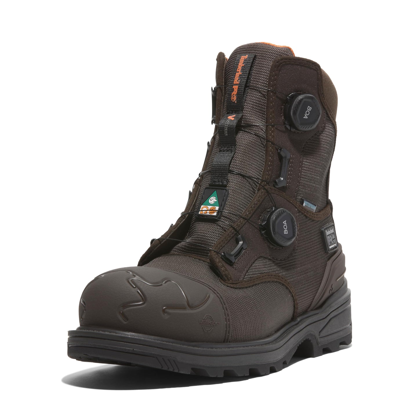Timberland PRO Men's Magnitude Boa 8 Inch Composite Safety Toe Waterproof Puncture Resistant Industrial Work Boot