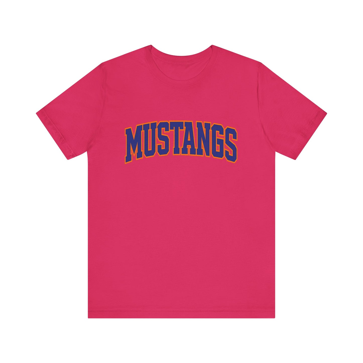 Mustangs pride Unisex Jersey Short Sleeve Tee - Casual Apparel, Sports Fans Gift, School Spirit Wear, Team Merchandise, Everyday Style