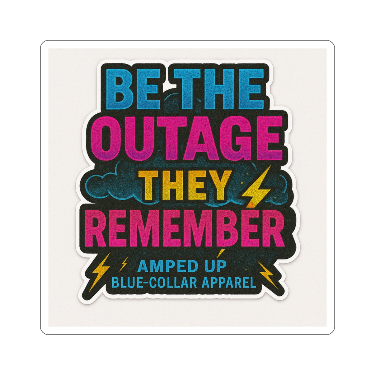 Lineman Outage Reminder Sticker