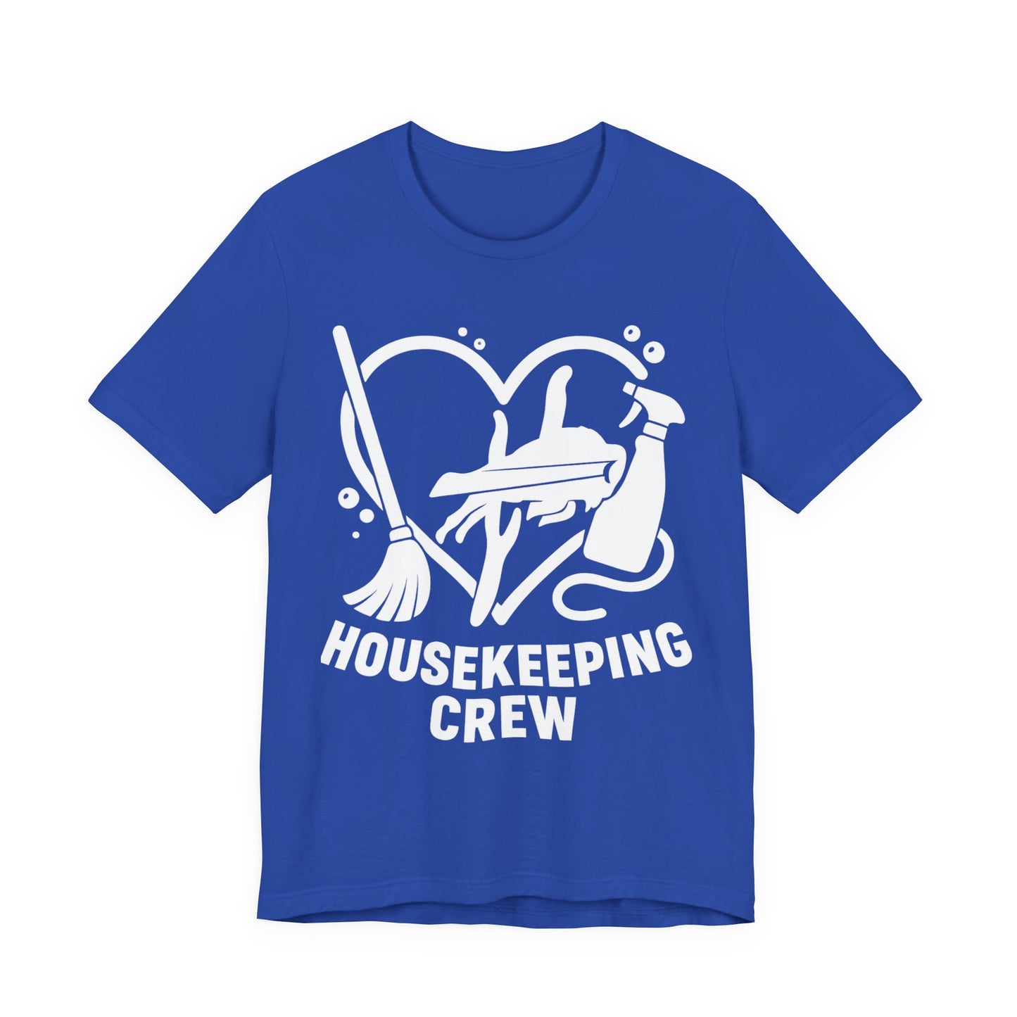 Buffalo Bills Housekeeping Crew Short Sleeve Tee - Love for Cleaners, Gift for Maids, Cleaning Team Shirt, Housekeeper Apparel, Funny Home Worker Tee