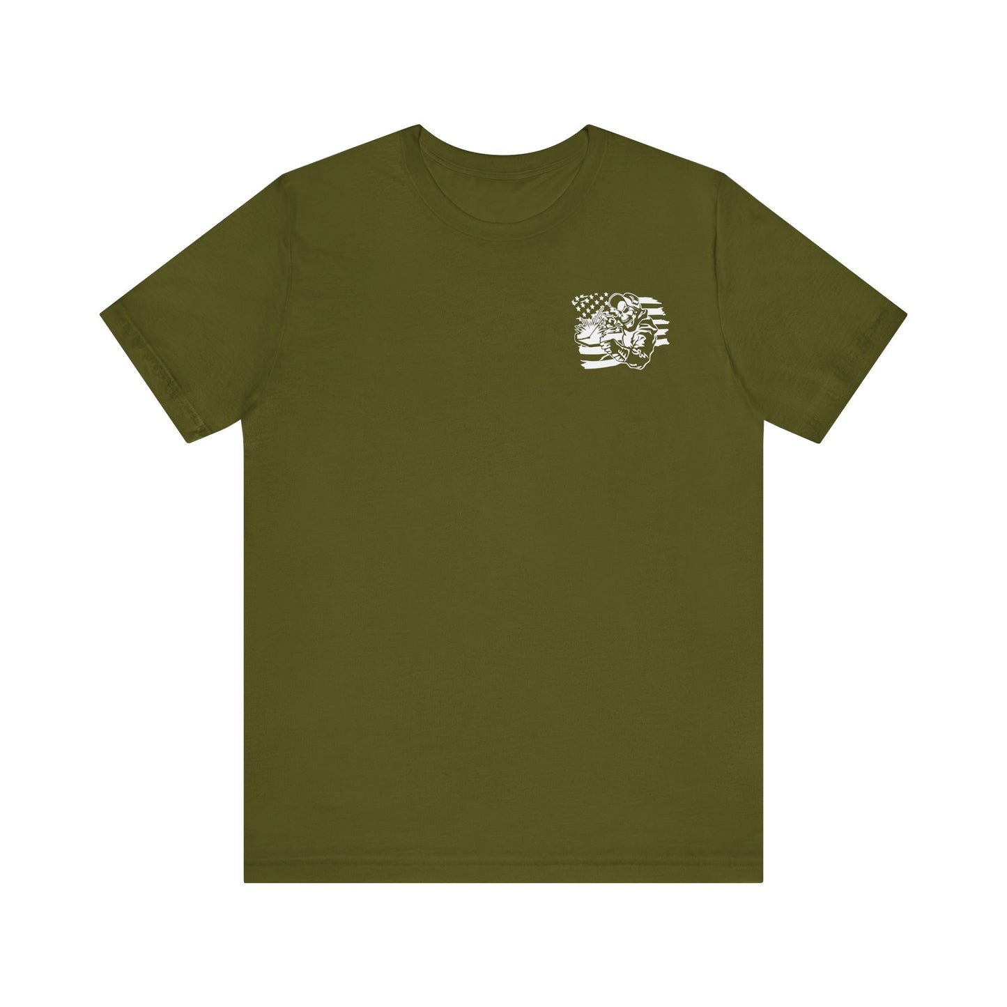 Amped Up “Welder’s Flag” Shirt – Forged in Fire, Built for the Brave