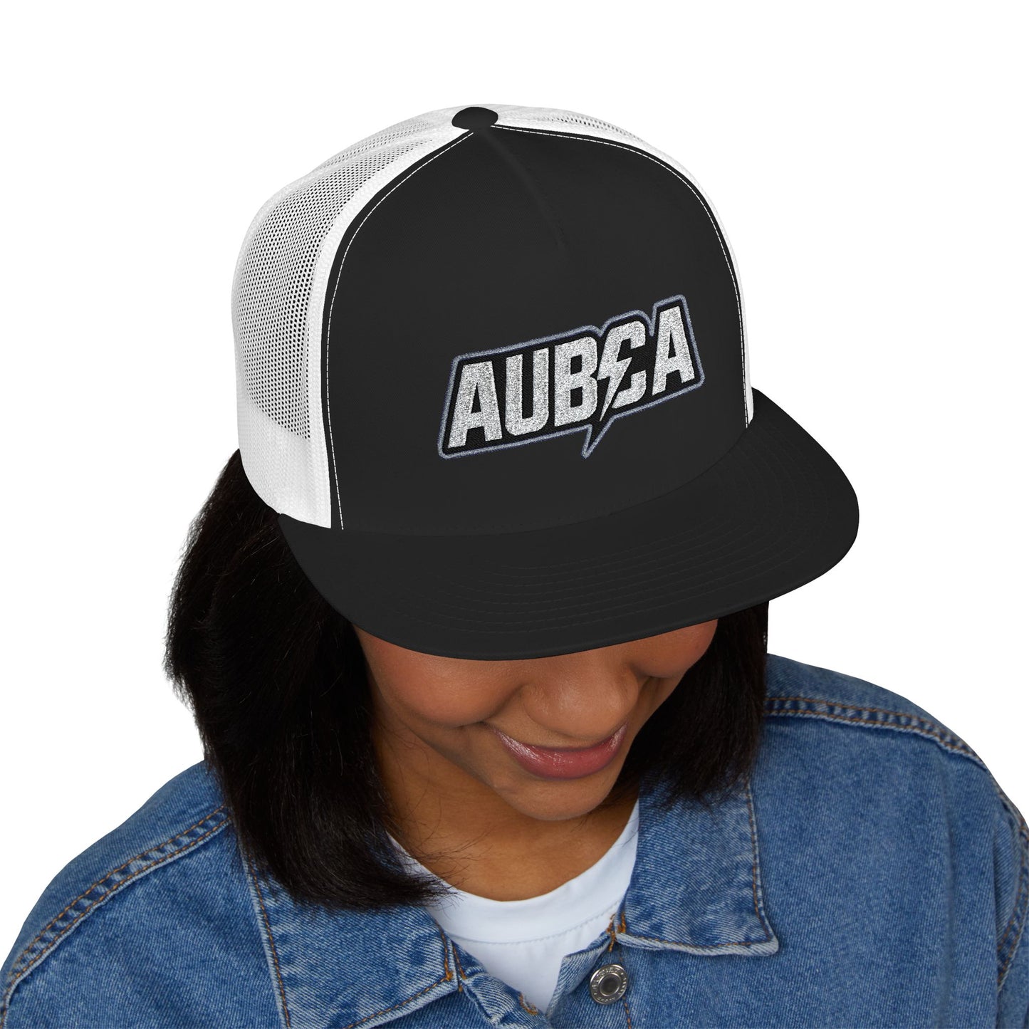 AUBCA (amped up)Embroidered 5 Panel Trucker Cap - AUBEA