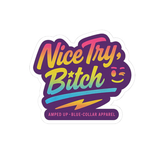 "Nice Try, Bitch" - Fun and Sassy Decor for Personal Items