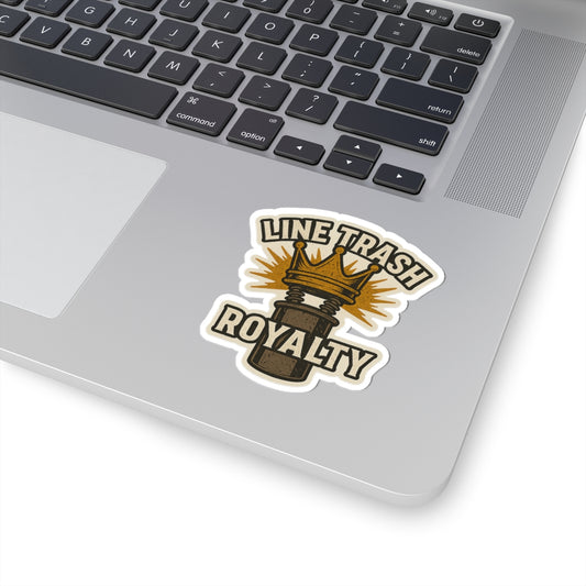 Line Trash Royalty Kiss-Cut Stickers | Unique Laptop Decal, Cool Gift for Music Lovers, Crown Design, Fun Stickers for Home Decor, [...]