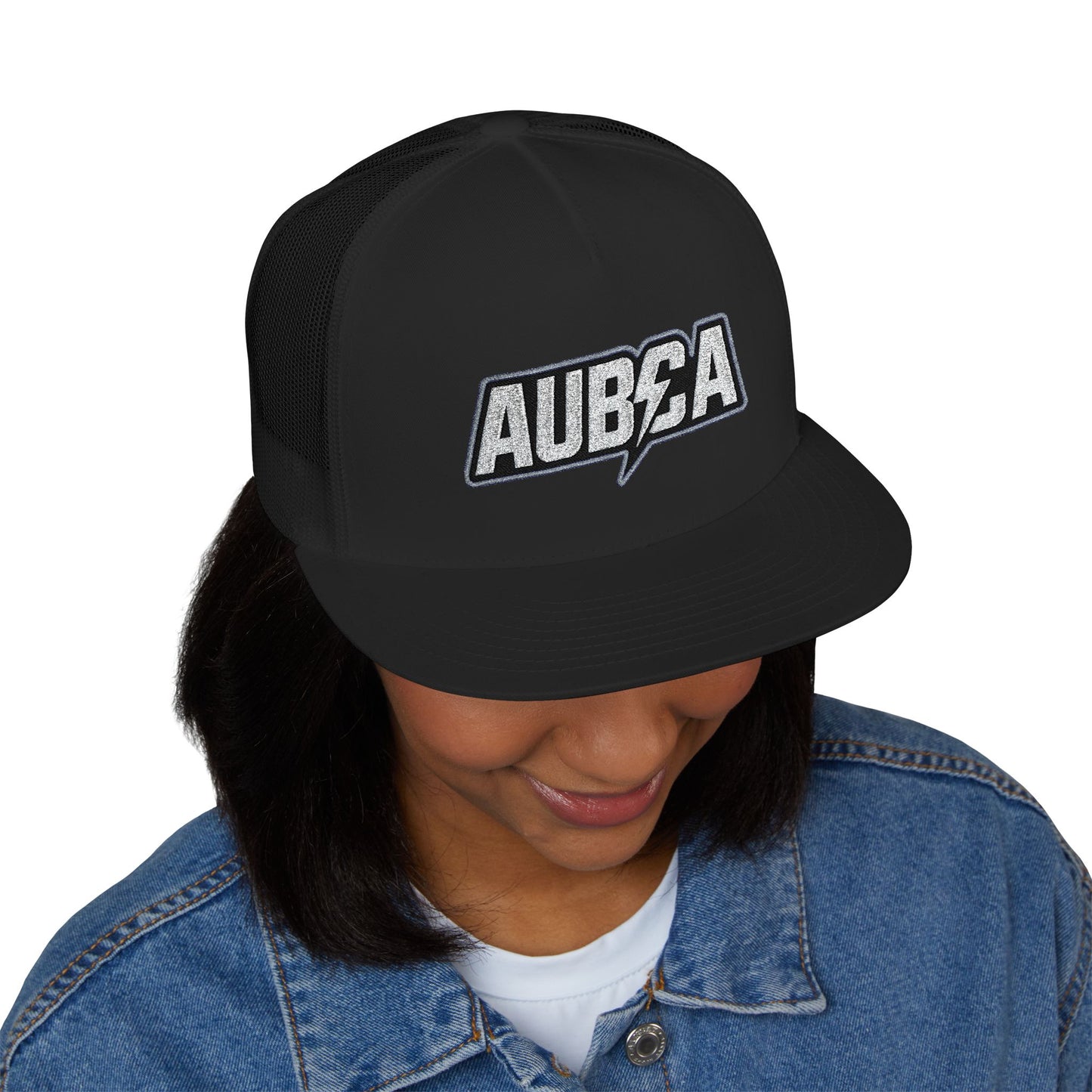 AUBCA (amped up)Embroidered 5 Panel Trucker Cap - AUBEA