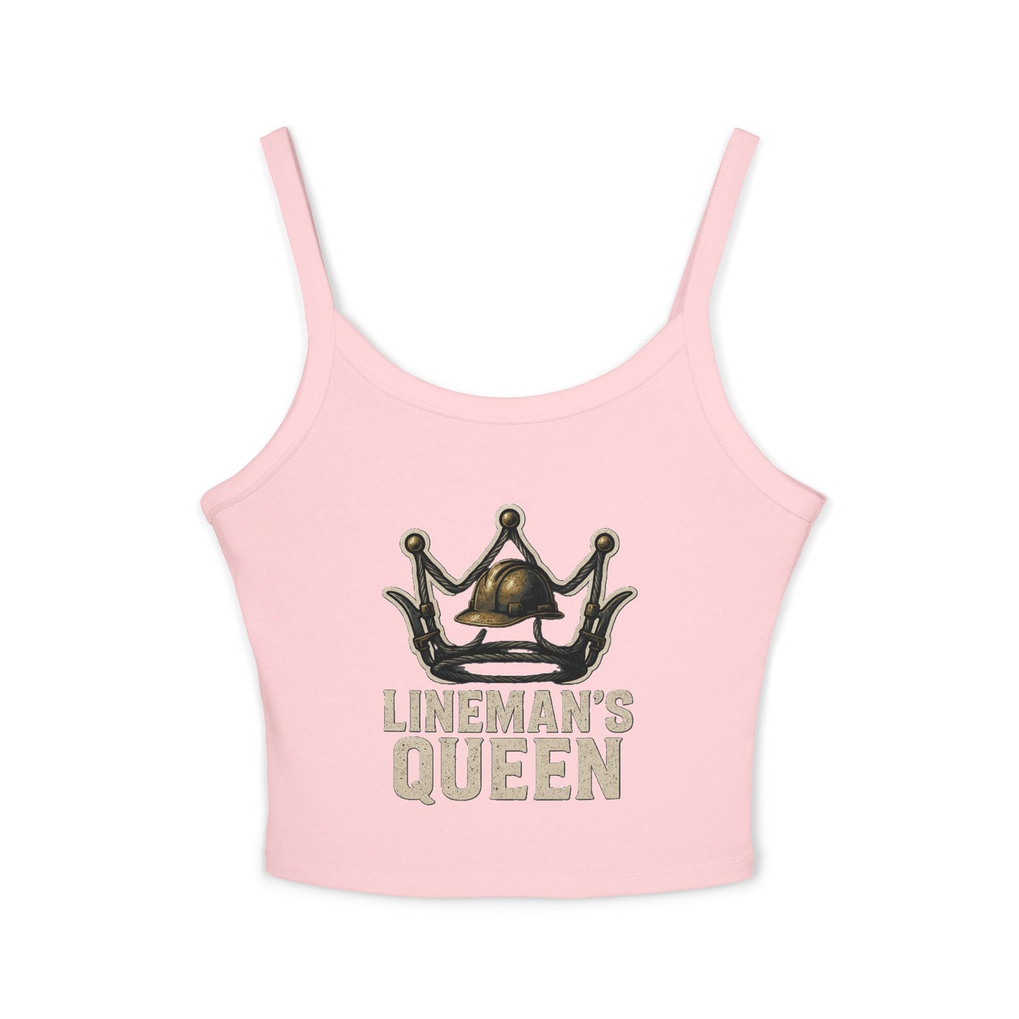 Lineman's Queen Spaghetti Strap Tank Top for Empowered Women