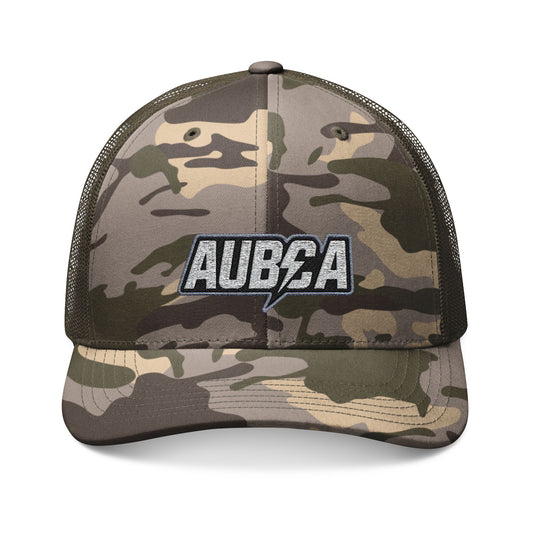 Aubca (amped up)Camouflage Embroidered Trucker Hat for Outdoor Adventures