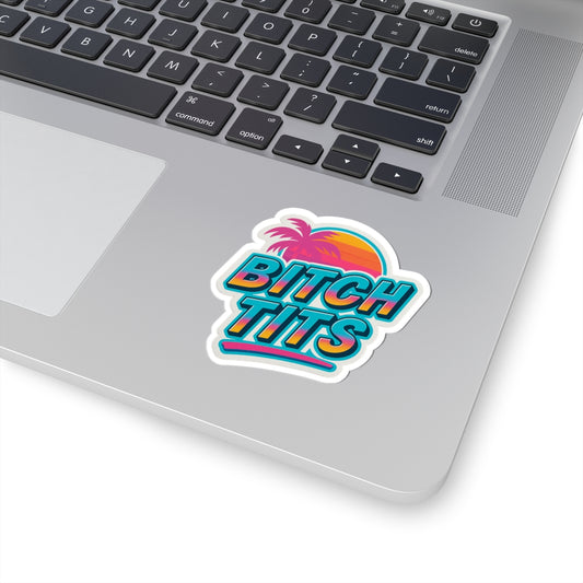 What Up- "Bitch Tits" Design for Fun Laptop Decor