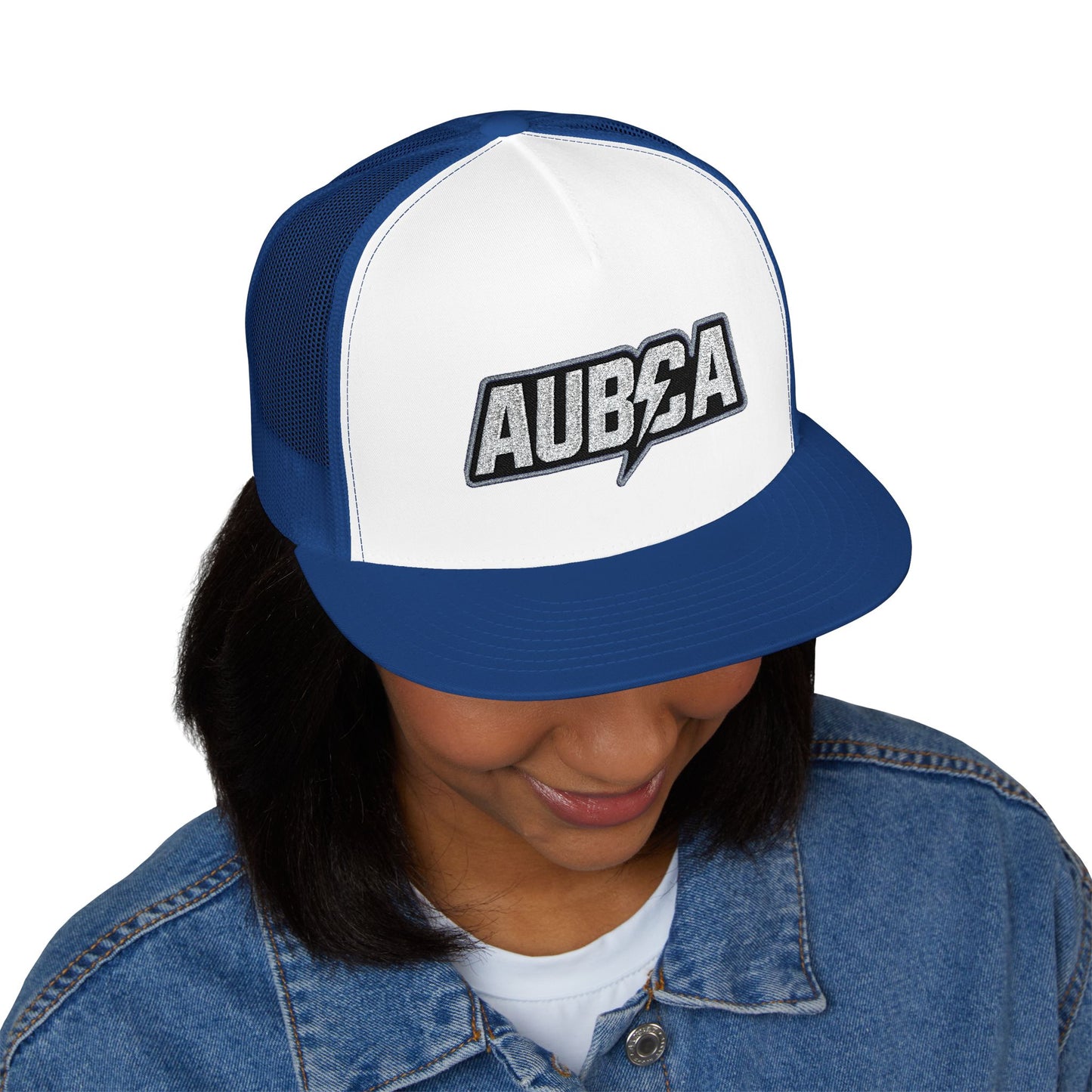 AUBCA (amped up)Embroidered 5 Panel Trucker Cap - AUBEA