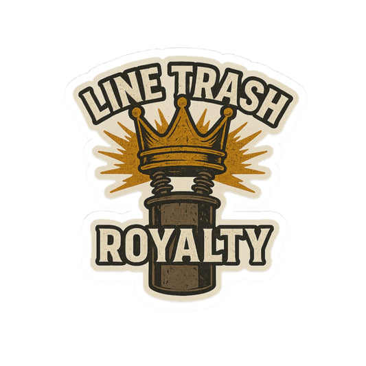 Line Trash Royalty Kiss-Cut Stickers | Unique Laptop Decal, Cool Gift for Music Lovers, Crown Design, Fun Stickers for Home Decor, [...]