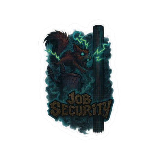 Electric Blue Squirrel Kiss-Cut Stickers | Job Security, Laptop Decals, Planner Stickers, Unique Gift Ideas, Animal Themed Stickers