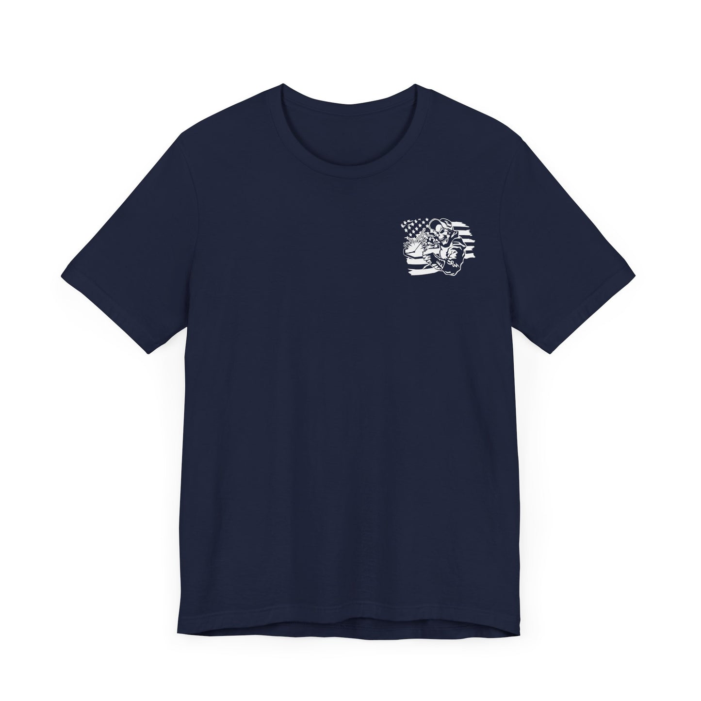Amped Up “Welder’s Flag” Shirt – Forged in Fire, Built for the Brave