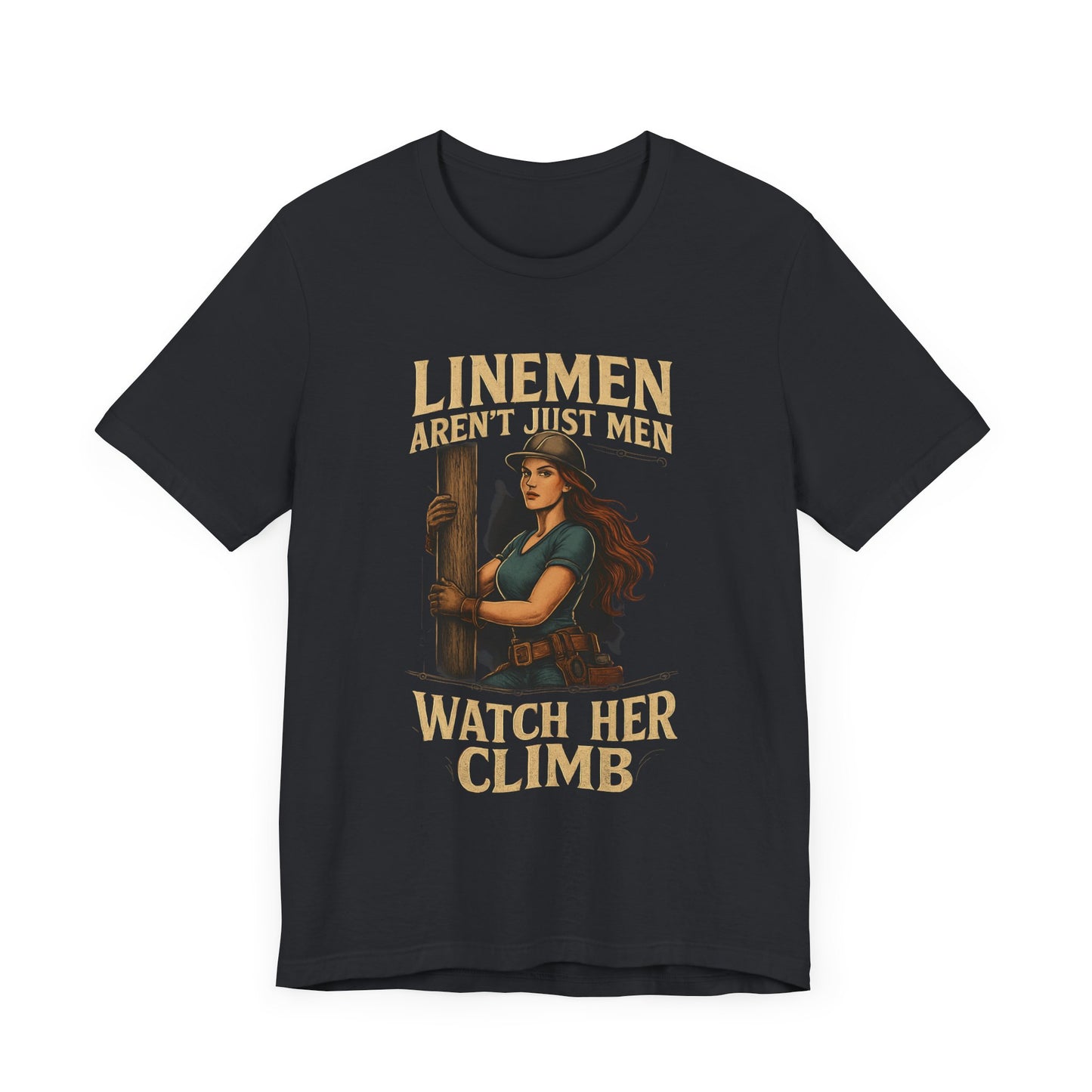 Watch Her Climb – Women’s Lineman Shirt” Unisex Jersey Short Sleeve