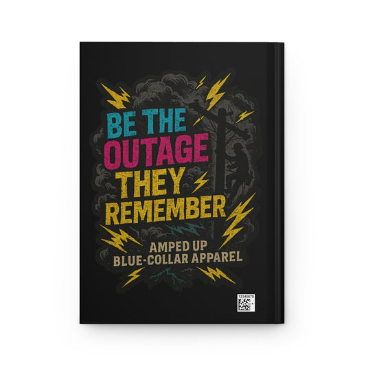 Blue Collar Inspired Hardcover Apprentice Journa| Built to Bleed, Be the Outage, Construction Worker Gift, Notebook, Gift for Tradesmen, Work [...]