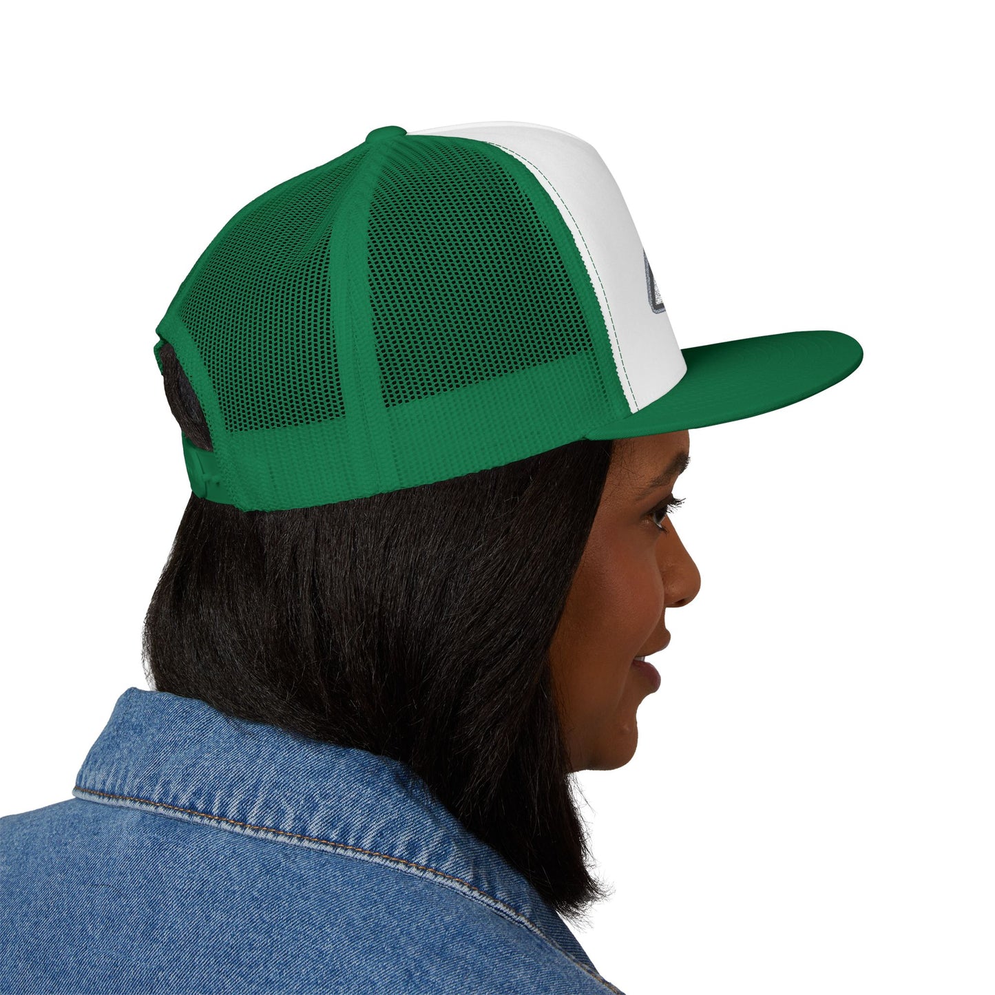 AUBCA (amped up)Embroidered 5 Panel Trucker Cap - AUBEA