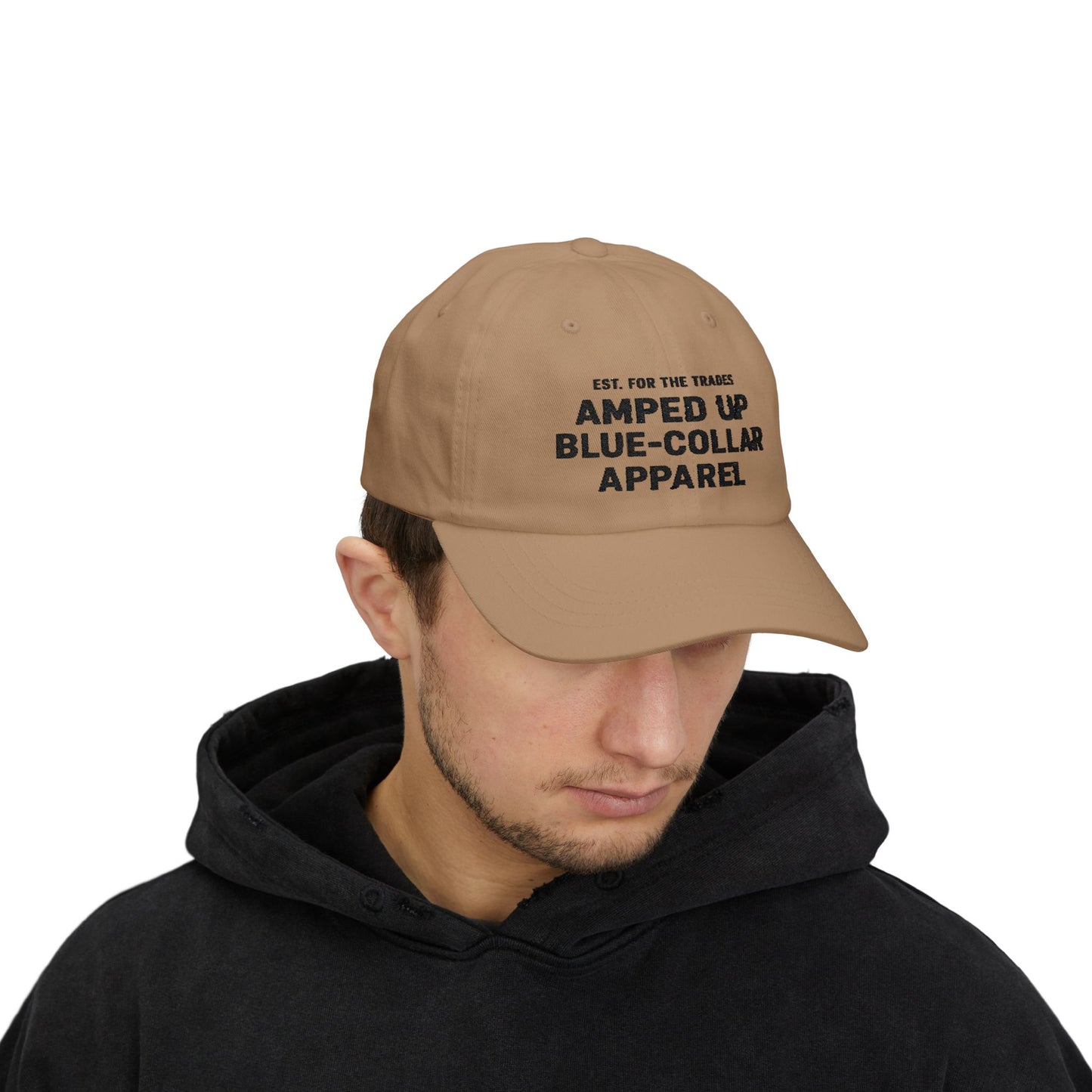 Amped Up Blue-Collar Dad Cap - Classic Trades Hat for Hardworking Individuals