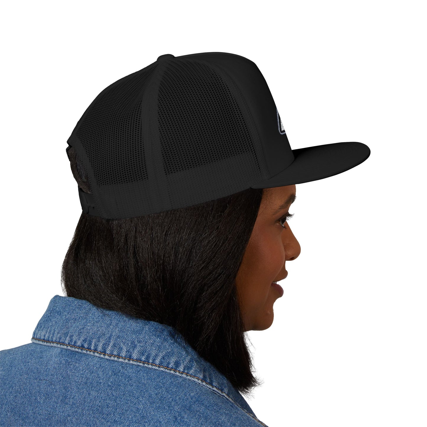 AUBCA (amped up)Embroidered 5 Panel Trucker Cap - AUBEA