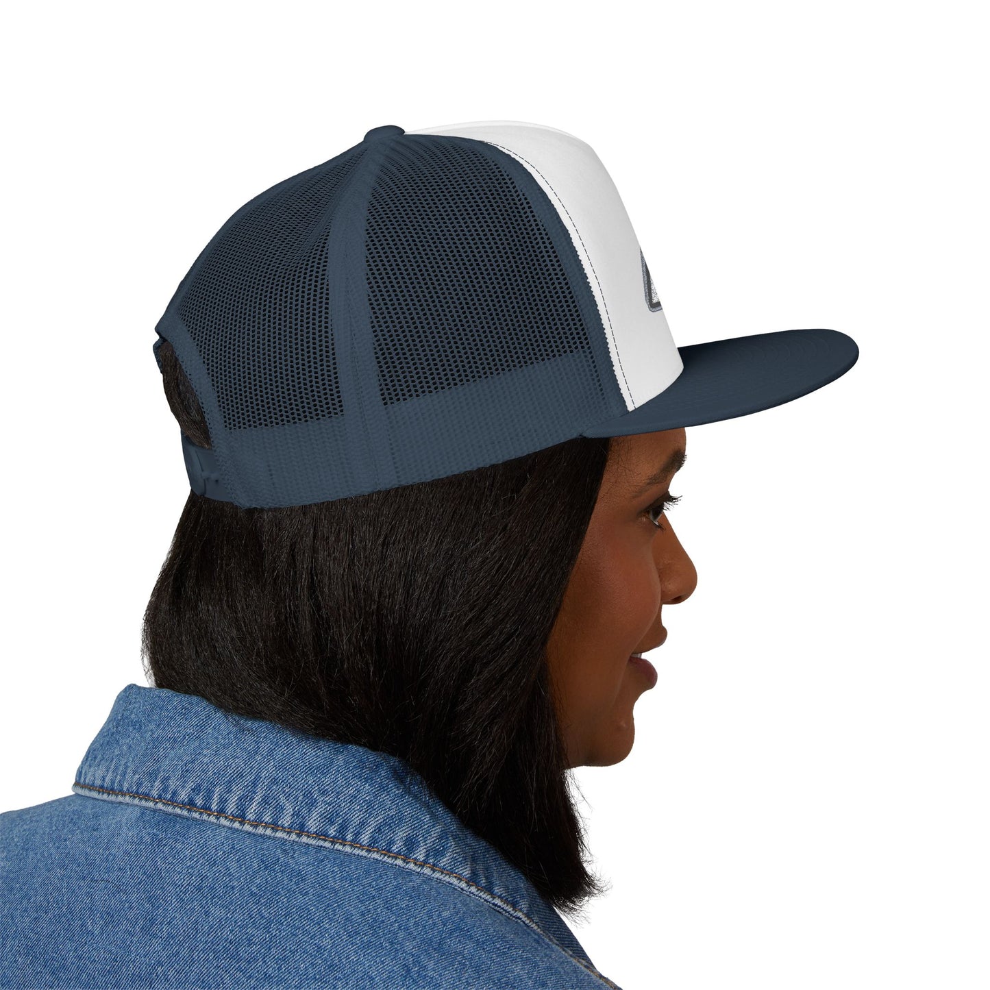 AUBCA (amped up)Embroidered 5 Panel Trucker Cap - AUBEA