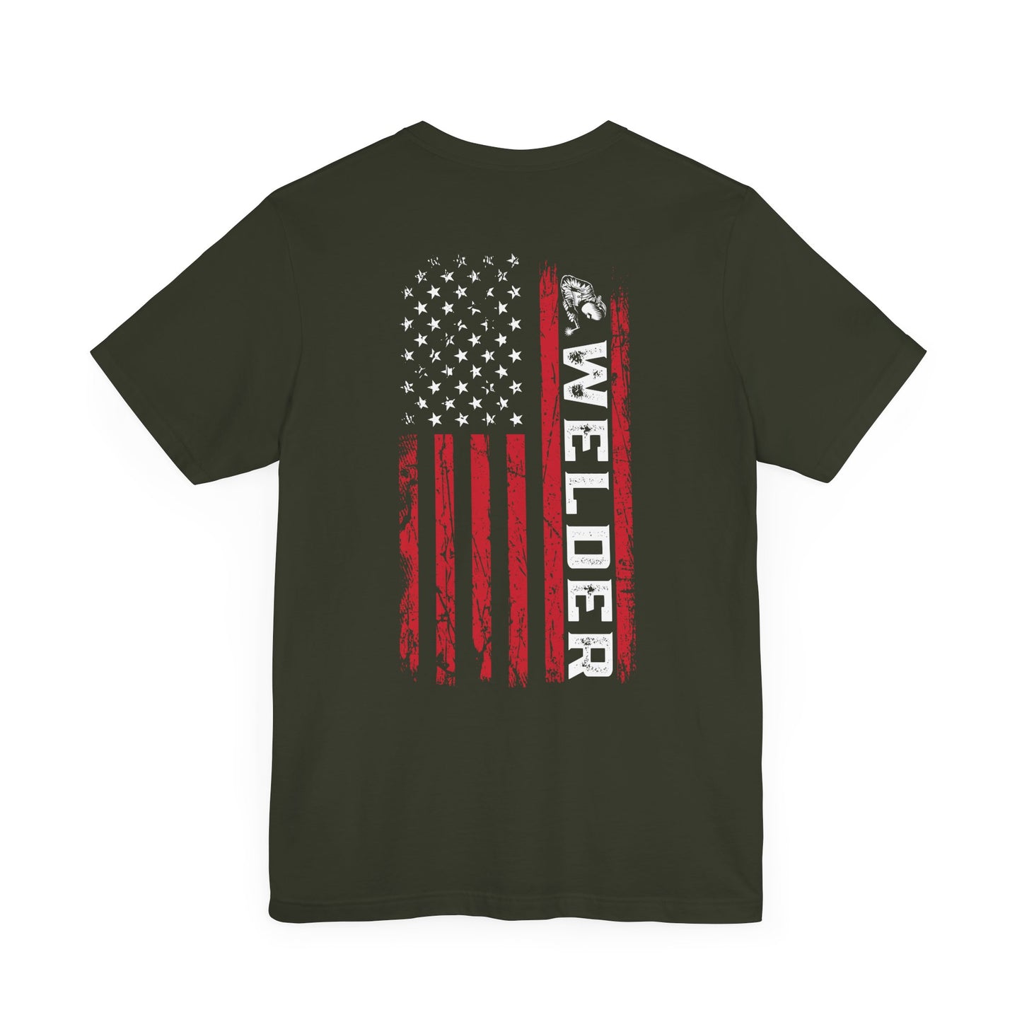 Amped Up “Welder’s Flag” Shirt – Forged in Fire, Built for the Brave