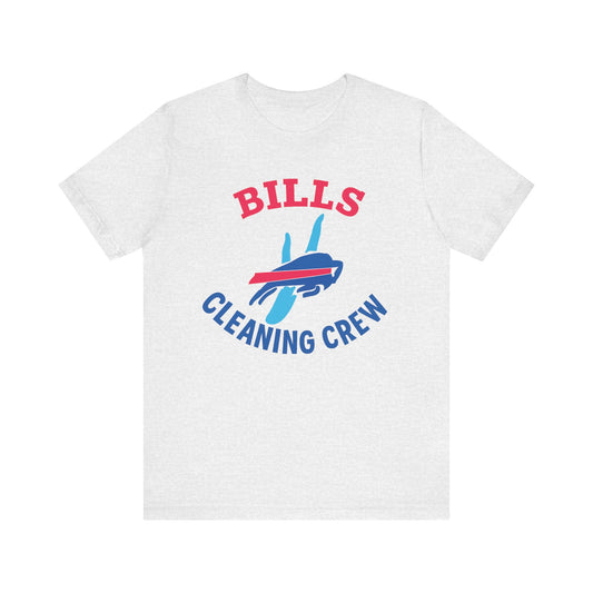 Buffalo Bills Cleaning Crew Tee - Unisex Sports Shirt, Tailgating Tee, Game Day Apparel, Football Fan Gear, Team Spirit Clothing