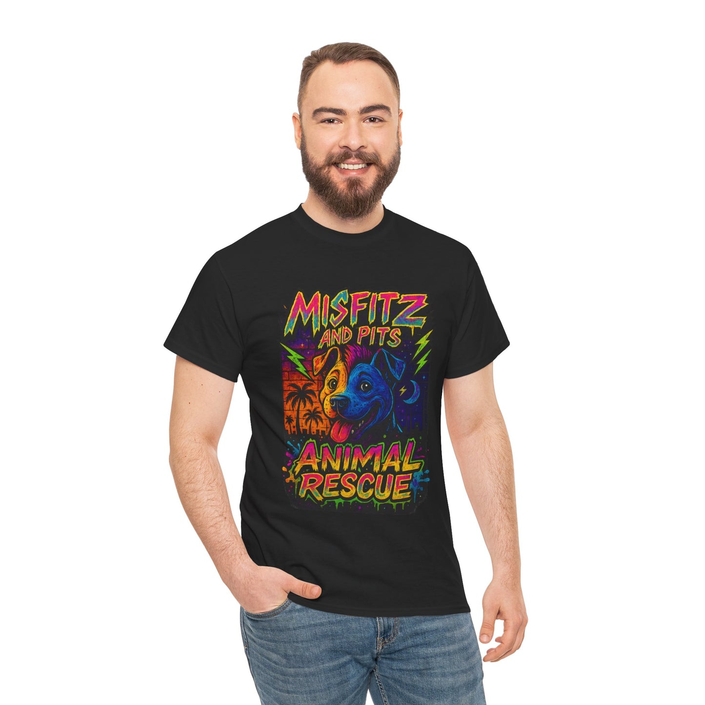Misfitz and Pits Animal Rescue Graphic Gilden| Rescuing the Misunderstood Shirt, Unisex Cotton T-Shirt, Pet Lovers Apparel, Gift for Animal [...]