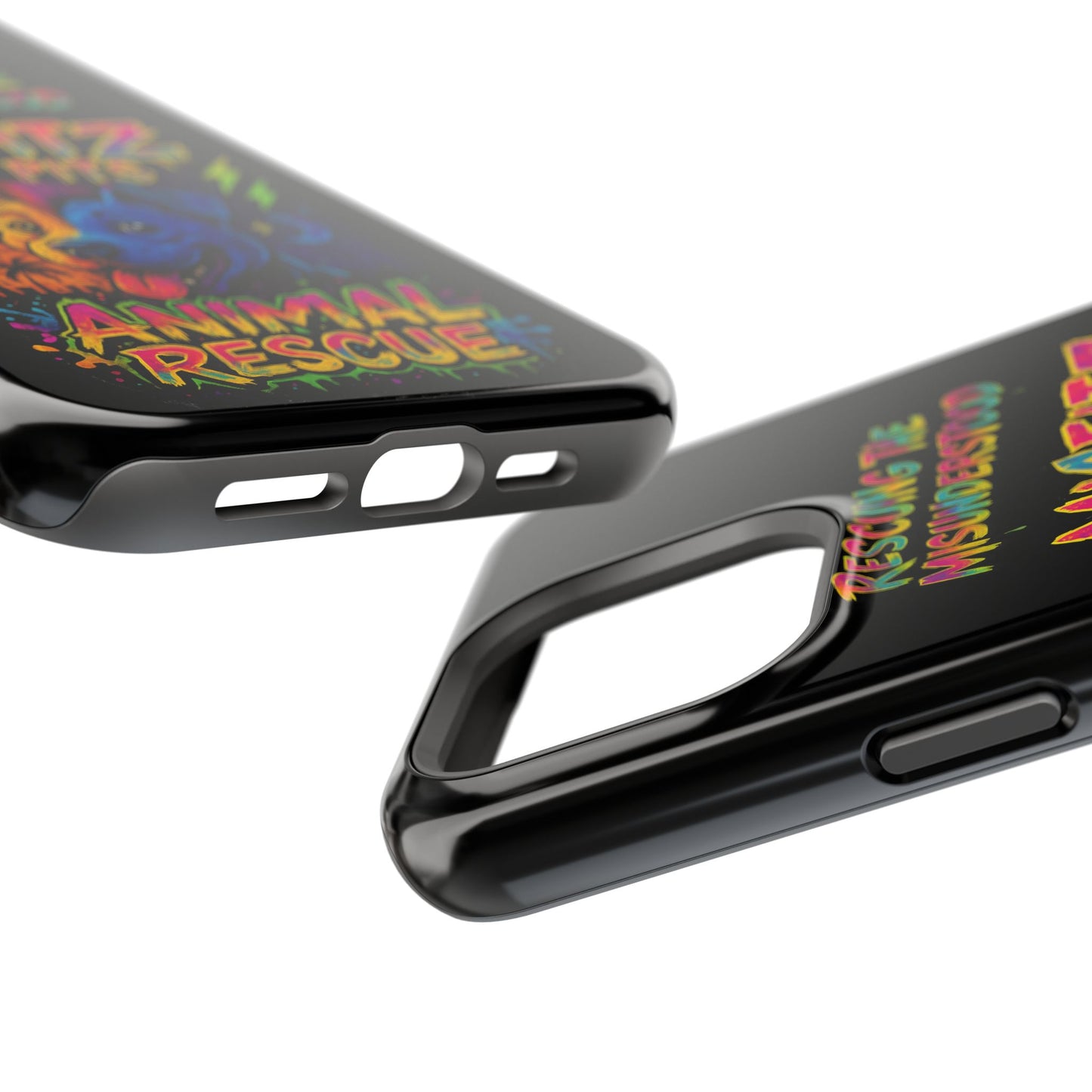 Misfits And Pits Animal Rescue Phone Case - Magnetic Tough Case, Dog Lovers, Pet Adoption, Gift for Animal Advocates, Eco-Friendly Design