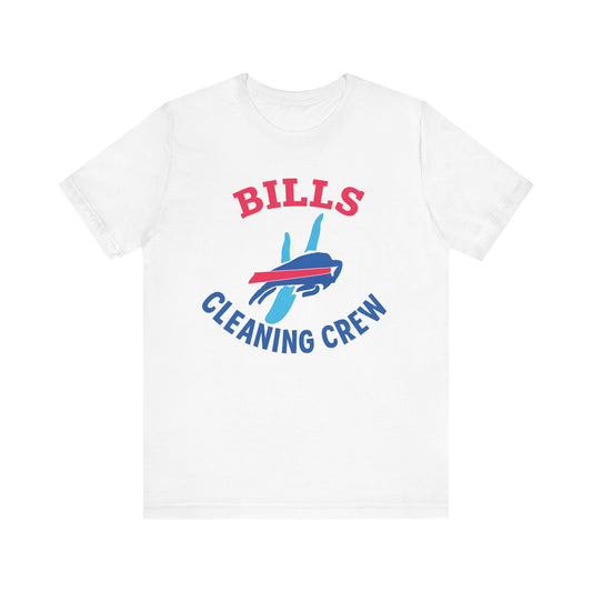 Buffalo Bills Cleaning Crew Tee - Unisex Sports Shirt, Tailgating Tee, Game Day Apparel, Football Fan Gear, Team Spirit Clothing