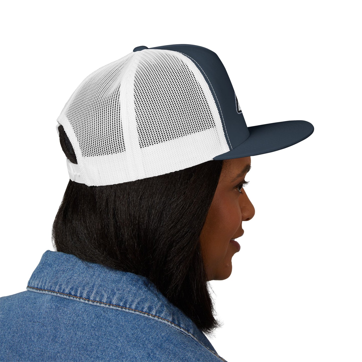 AUBCA (amped up)Embroidered 5 Panel Trucker Cap - AUBEA