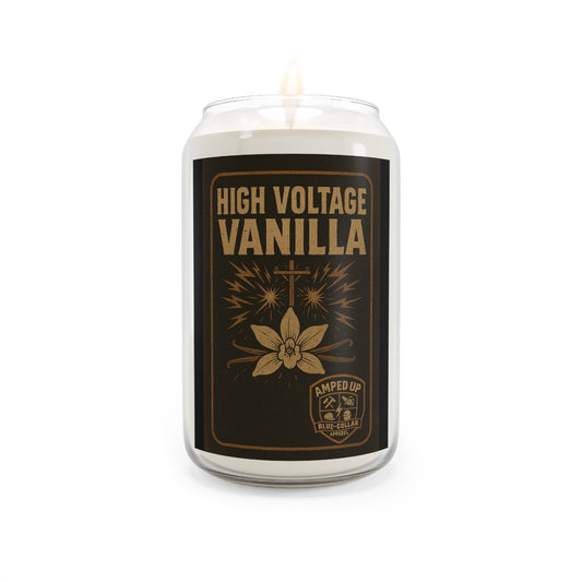 High Voltage Vanilla Scented Candle - Warm & Inviting Aroma
