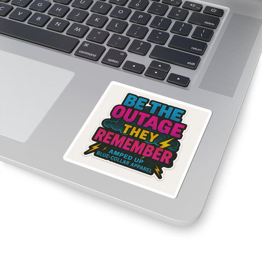 Lineman Outage Reminder Sticker