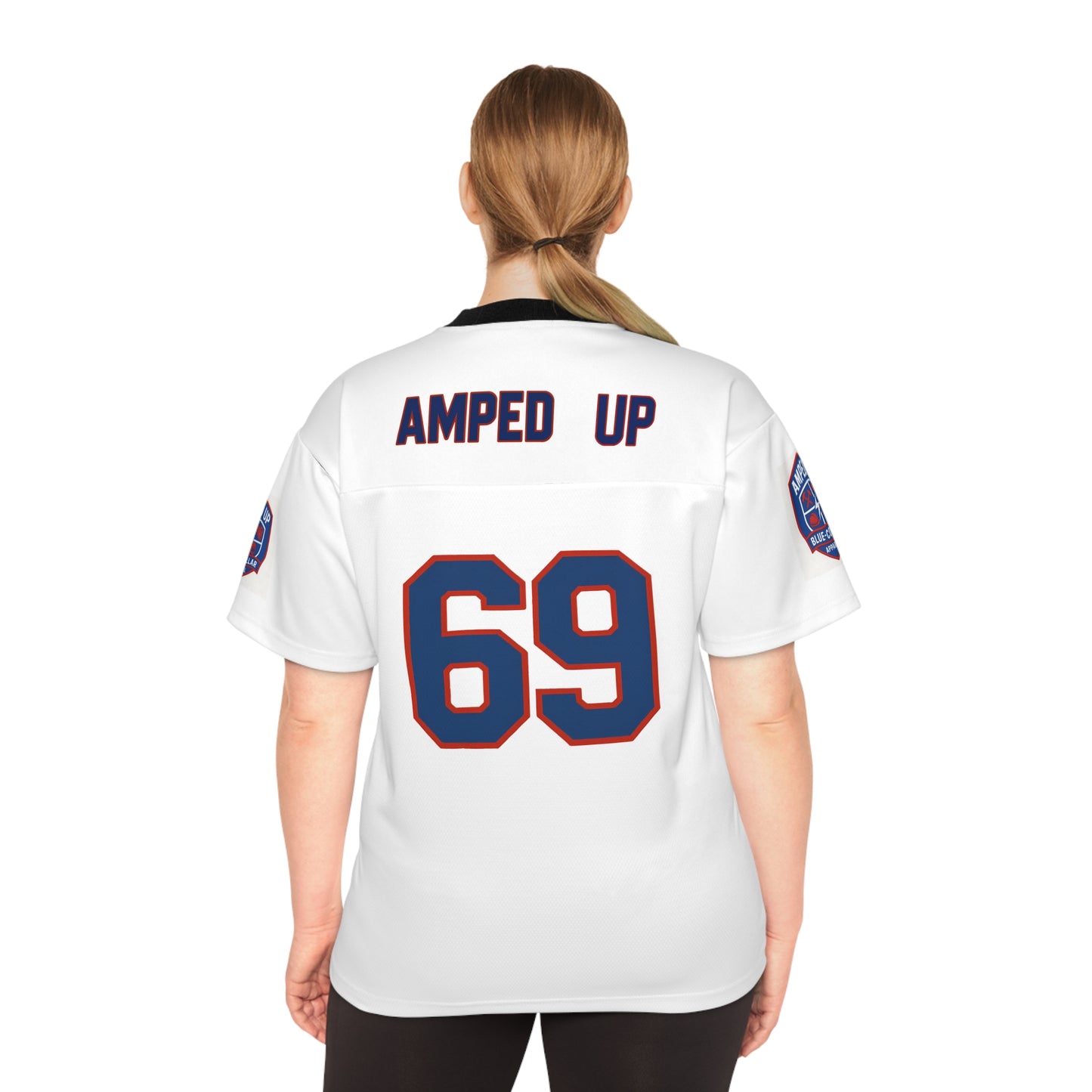 Amped Up Blue-Collar Football Jersey – Royal 69 Edition