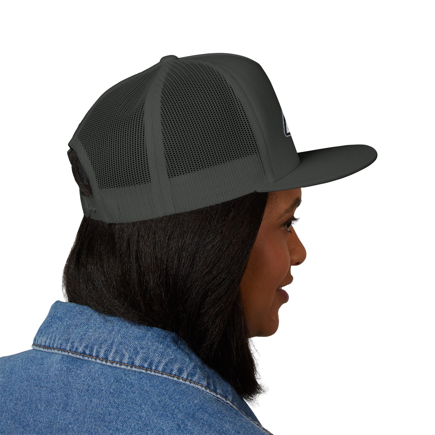 AUBCA (amped up)Embroidered 5 Panel Trucker Cap - AUBEA