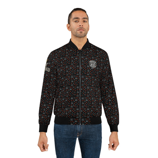 Amped Up “Stay Grounded” Bomber Jacket – Bucket Truck Edition