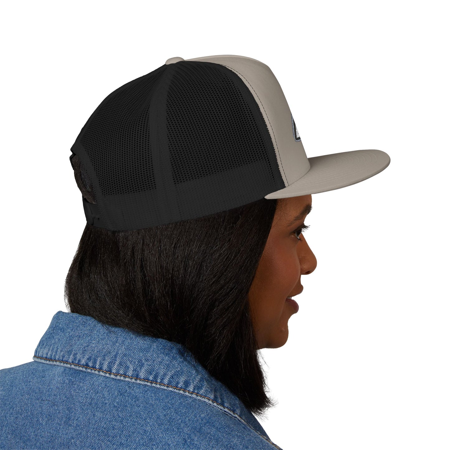AUBCA (amped up)Embroidered 5 Panel Trucker Cap - AUBEA