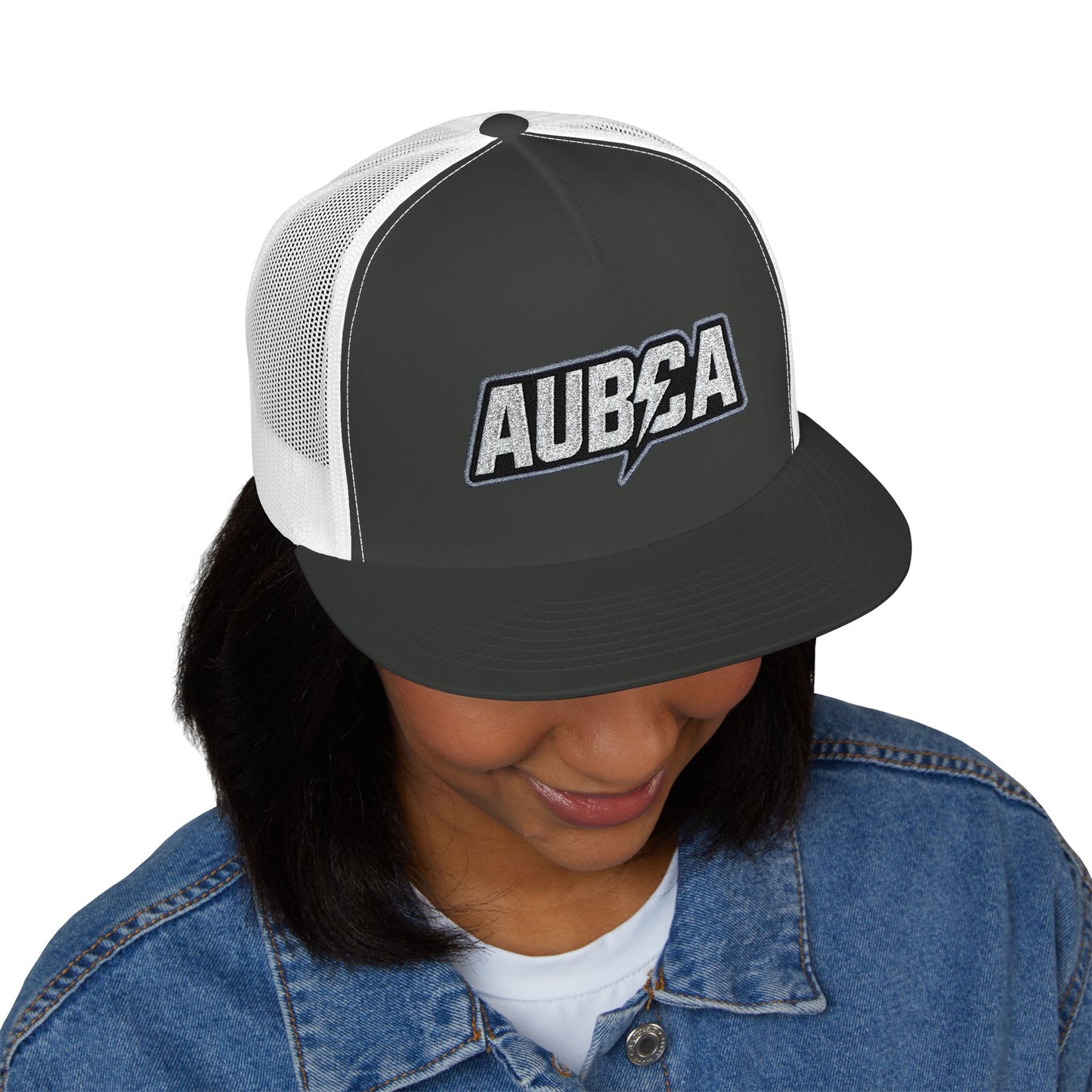 AUBCA (amped up)Embroidered 5 Panel Trucker Cap - AUBEA
