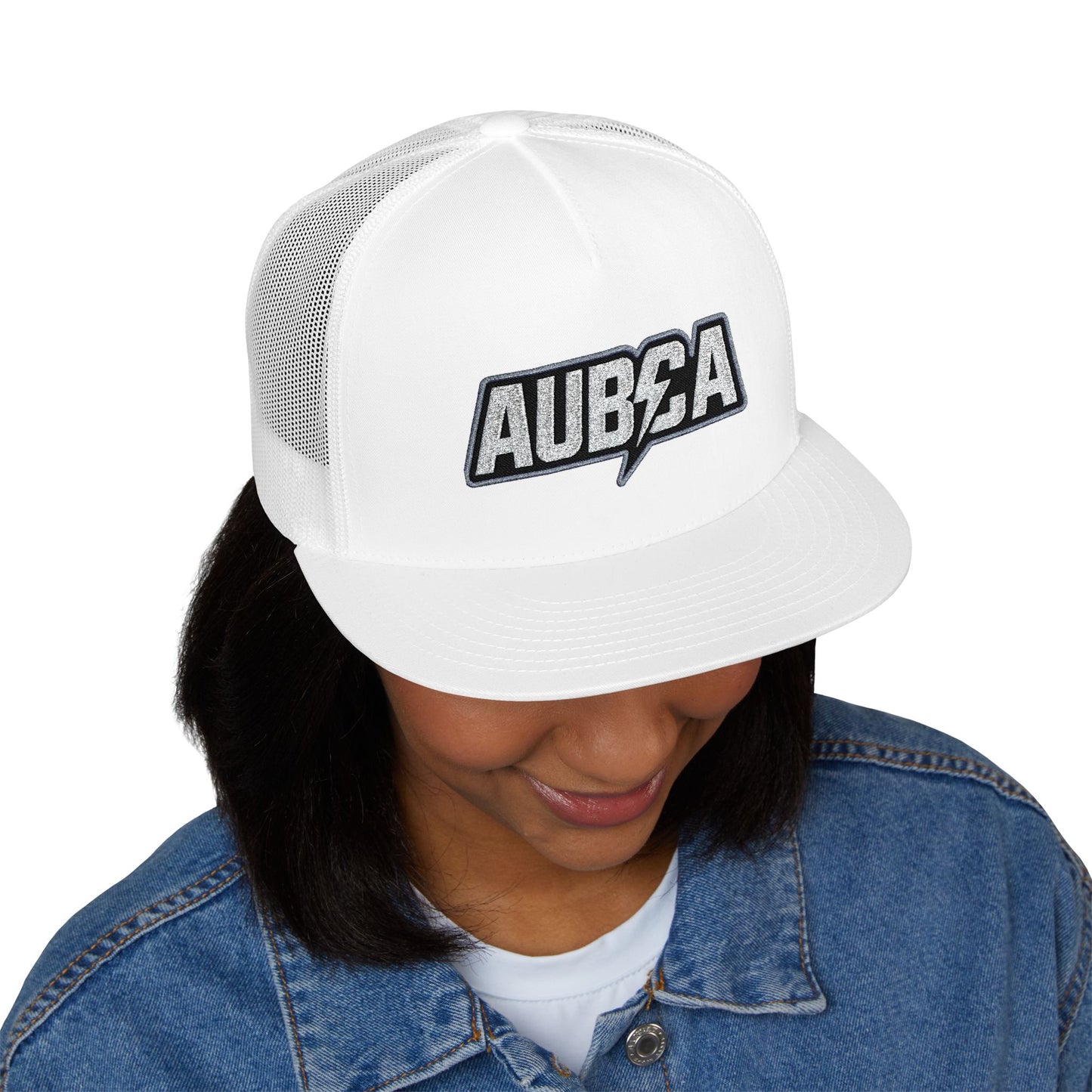 AUBCA (amped up)Embroidered 5 Panel Trucker Cap - AUBEA