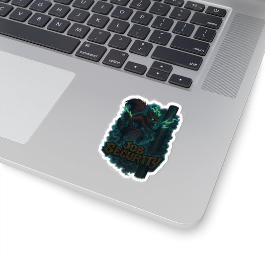 Electric Blue Squirrel Kiss-Cut Stickers | Job Security, Laptop Decals, Planner Stickers, Unique Gift Ideas, Animal Themed Stickers