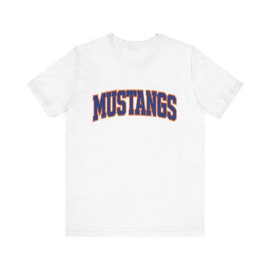 Mustangs pride Unisex Jersey Short Sleeve Tee - Casual Apparel, Sports Fans Gift, School Spirit Wear, Team Merchandise, Everyday Style