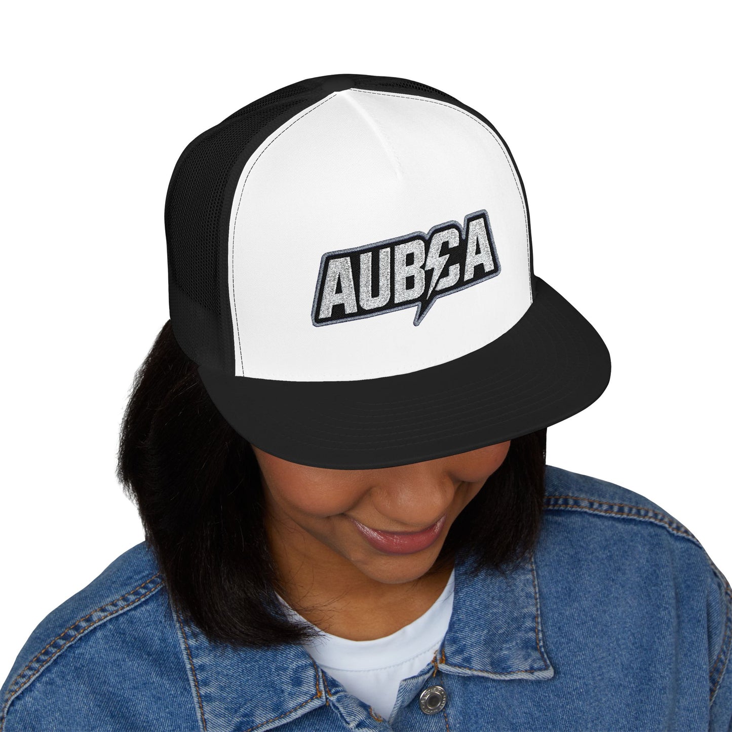 AUBCA (amped up)Embroidered 5 Panel Trucker Cap - AUBEA
