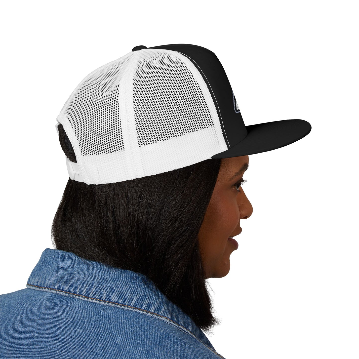 AUBCA (amped up)Embroidered 5 Panel Trucker Cap - AUBEA